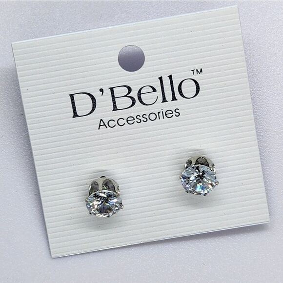 💜NWT D'Bello Faux Diamond Post Earrings - Picture 10 of 10